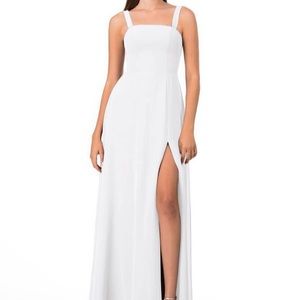Azazie Jay White Custom Size Homecoming/Prom/Bridesmaid Dress